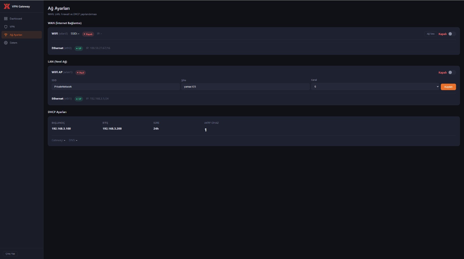 YMC Portable VPN Connected Status - Secure Tunnel Active