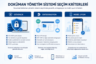 Doküman yönetim sistemi seçerken dikkat edilecek yazılım kriterleri