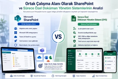 DYS ve SharePoint belge yönetim platformları karşılaştırması