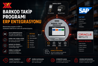 barkod takip programı erp ve muhasebe entegrasyon şeması
