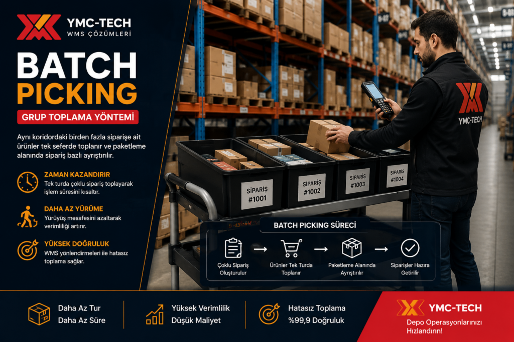 Batch Picking grup ürün toplama operasyonu